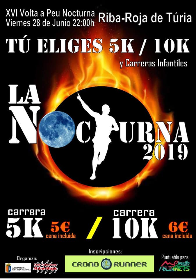 carrera nocturna en ribarroja